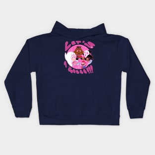 Spooky world (PINK) Kids Hoodie